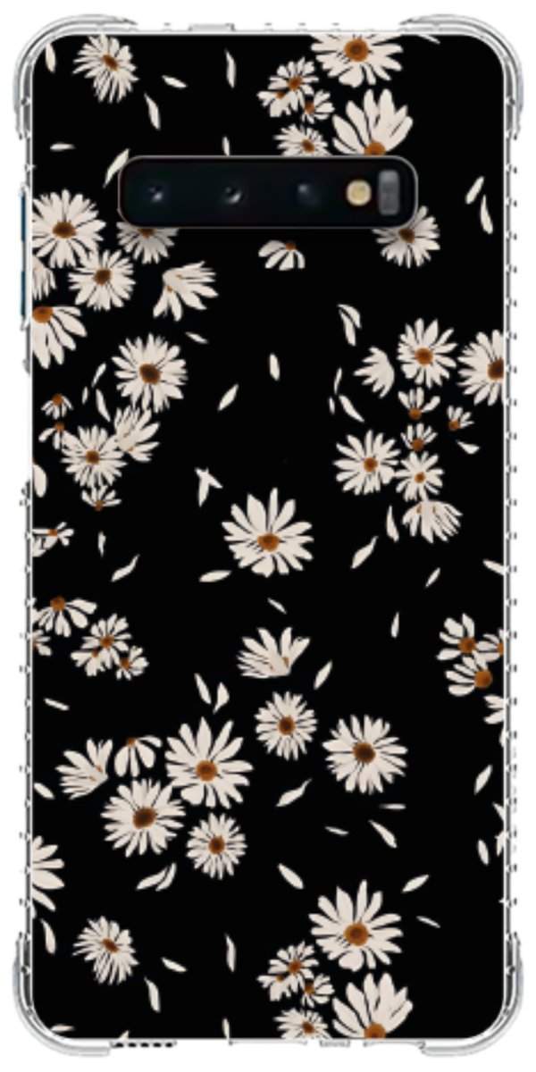 Capinha para Celular Margaridas Black