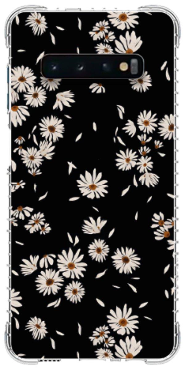 Capinha para Celular Margaridas Black