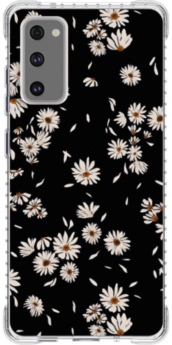 Capinha para Celular Margaridas Black