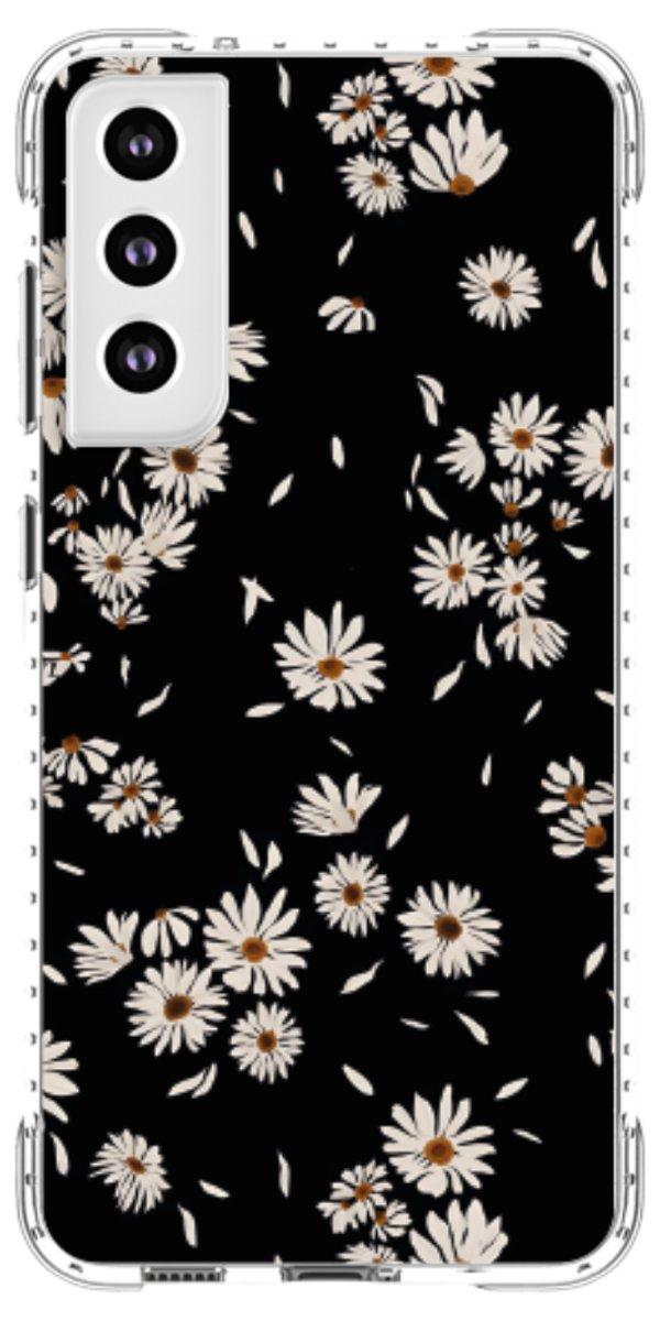 Capinha para Celular Margaridas Black
