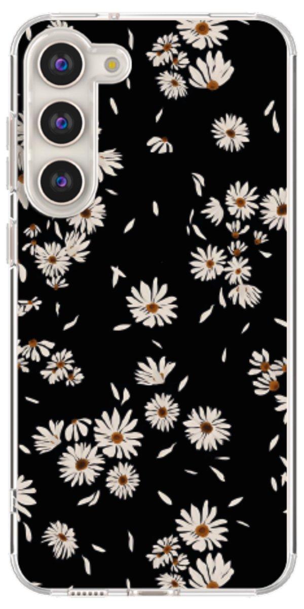 Capinha para Celular Margaridas Black
