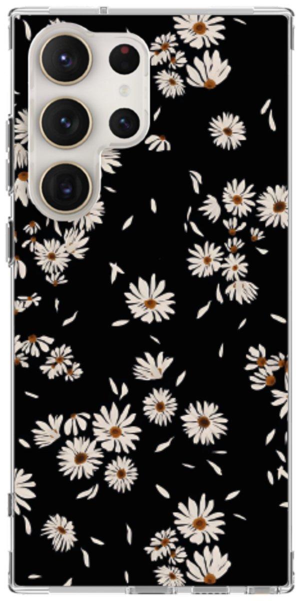 Capinha para Celular Margaridas Black