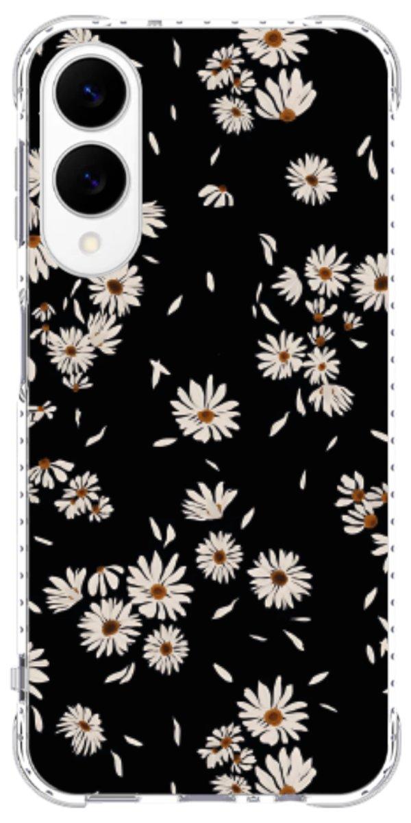 Capinha para Celular Margaridas Black