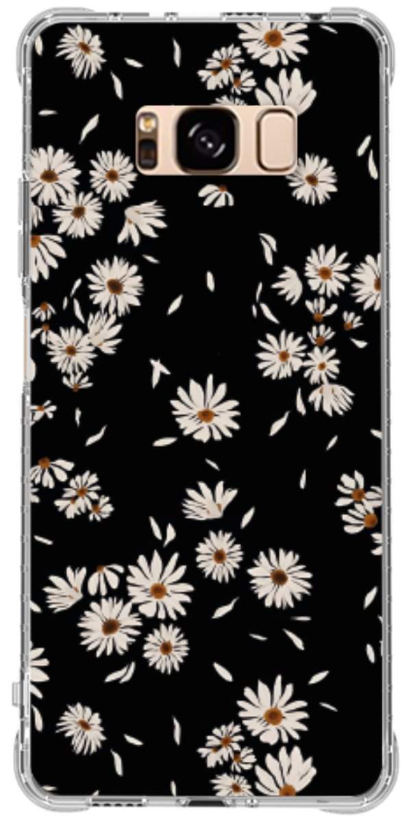 Capinha para Celular Margaridas Black