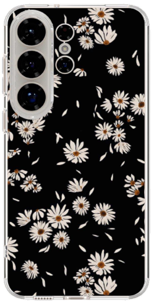 Capinha para Celular Margaridas Black