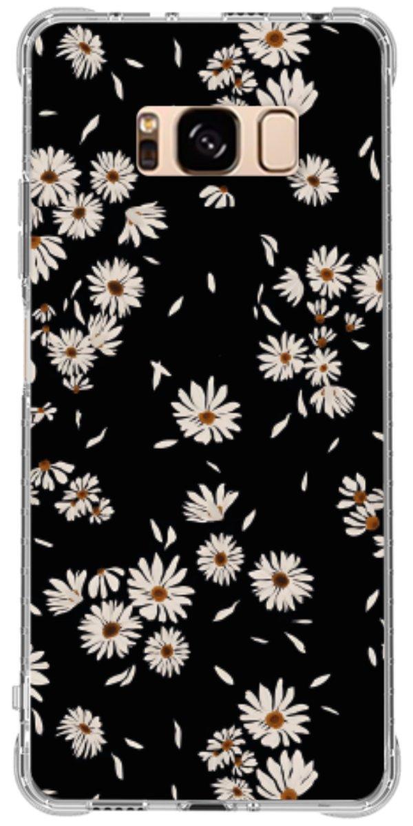 Capinha para Celular Margaridas Black