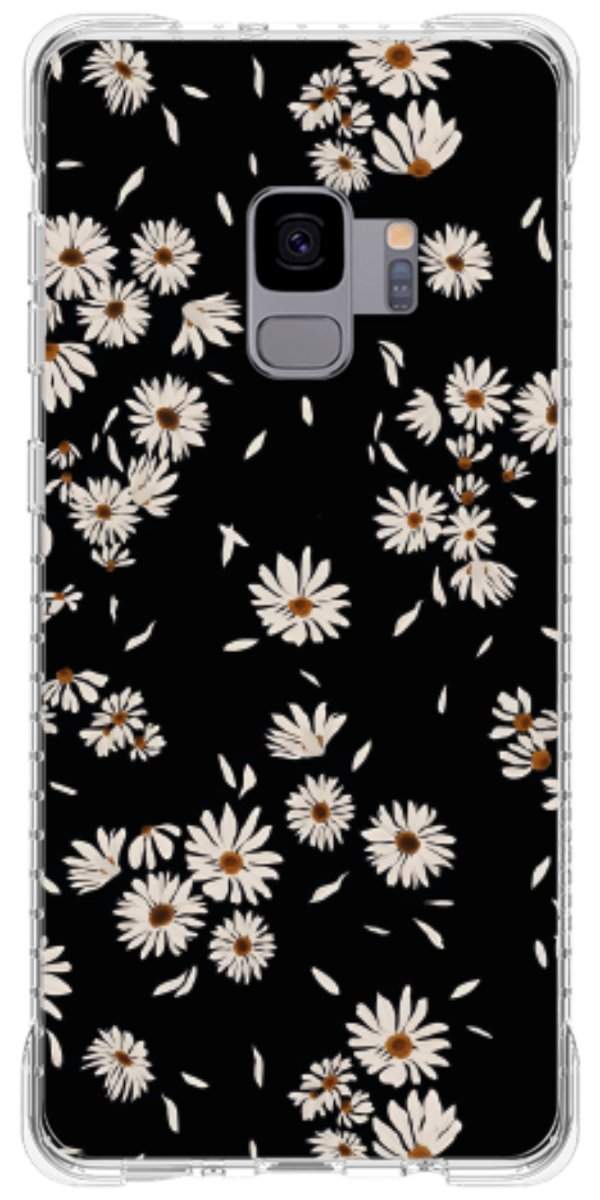 Capinha para Celular Margaridas Black