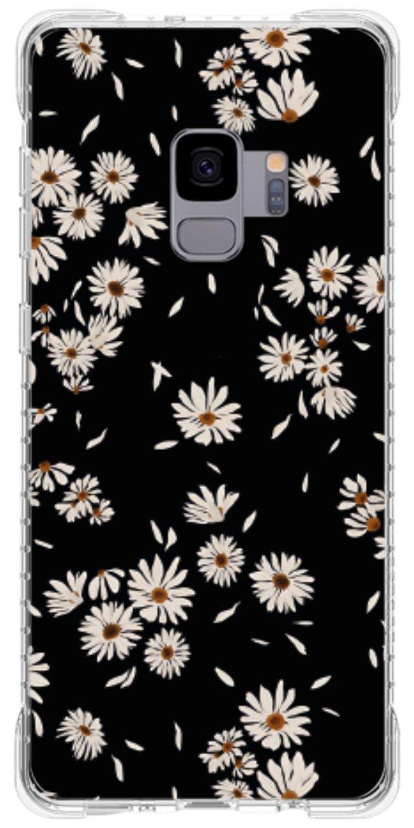 Capinha para Celular Margaridas Black