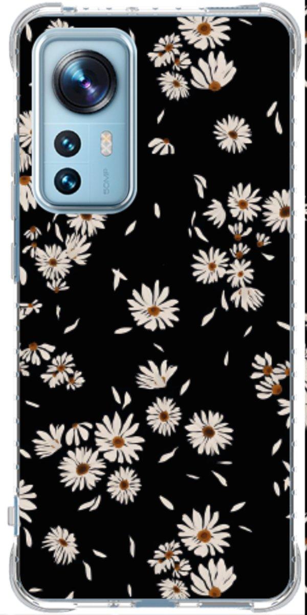 Capinha para Celular Margaridas Black