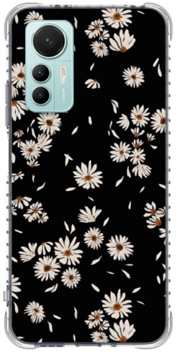 Capinha para Celular Margaridas Black