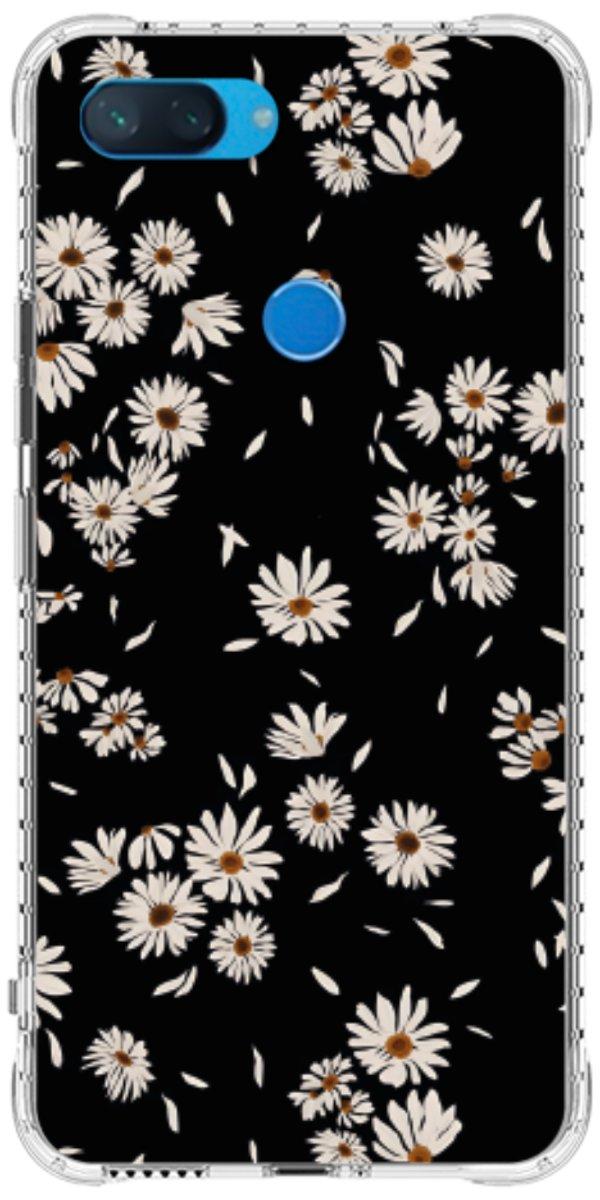 Capinha para Celular Margaridas Black