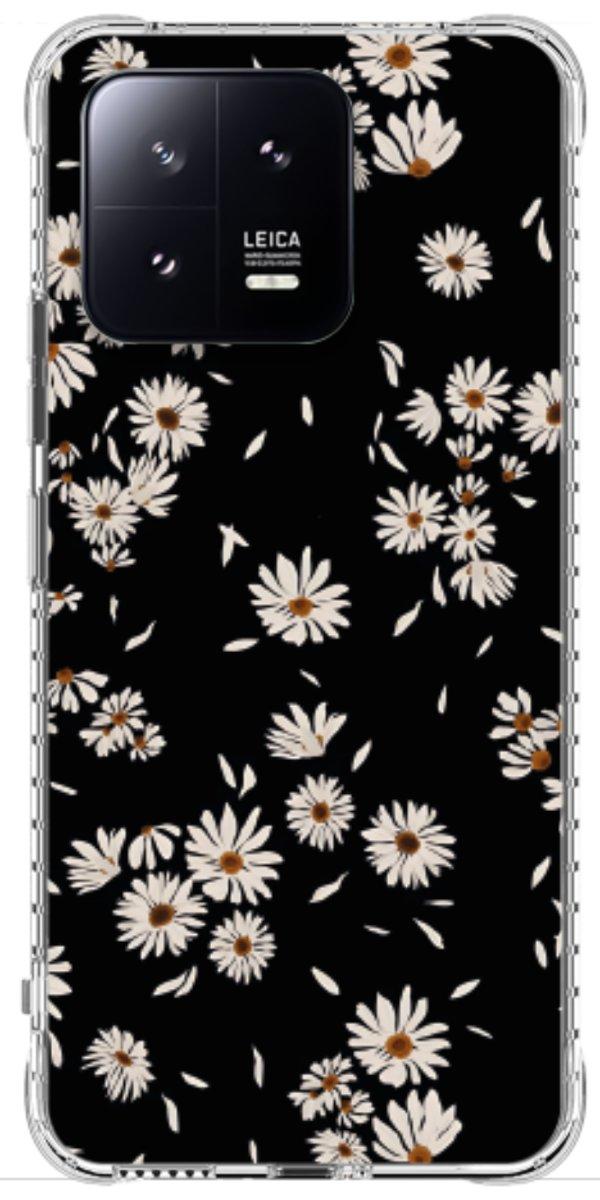 Capinha para Celular Margaridas Black