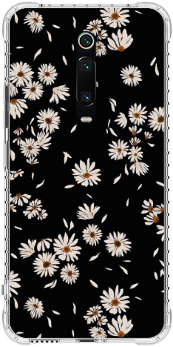Capinha para Celular Margaridas Black