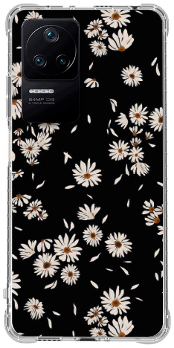 Capinha para Celular Margaridas Black