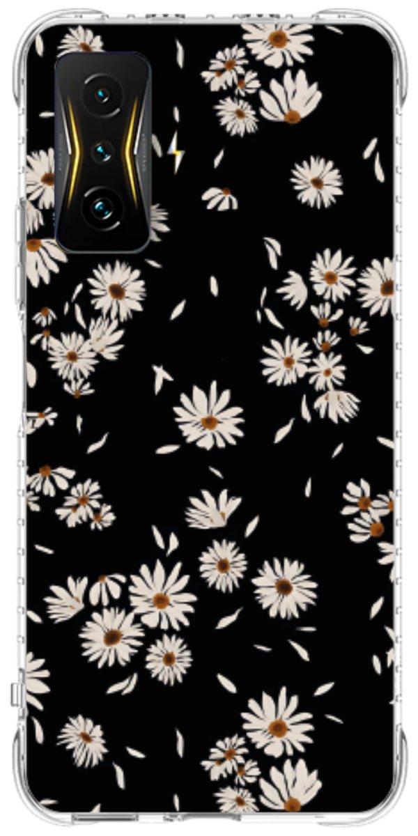 Capinha para Celular Margaridas Black