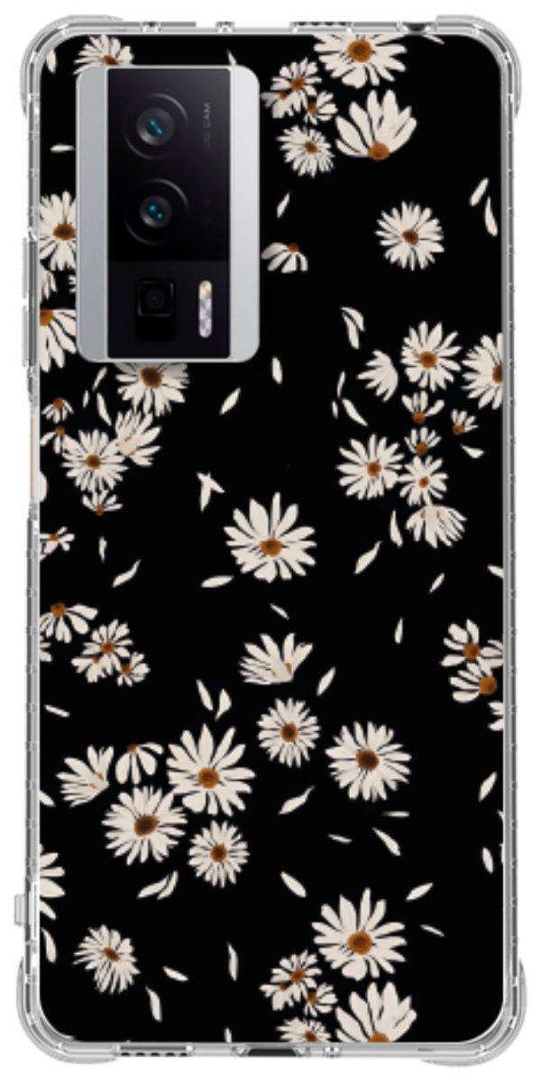 Capinha para Celular Margaridas Black