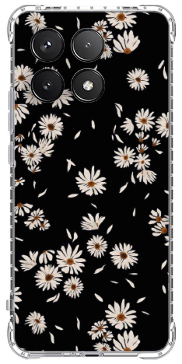 Capinha para Celular Margaridas Black