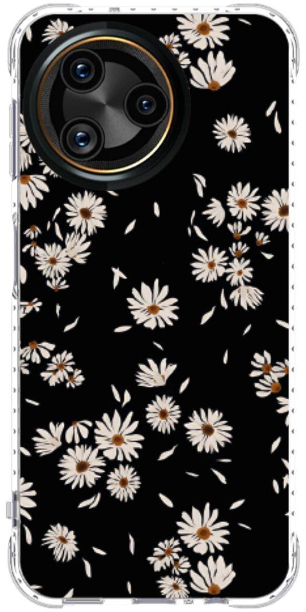 Capinha para Celular Margaridas Black
