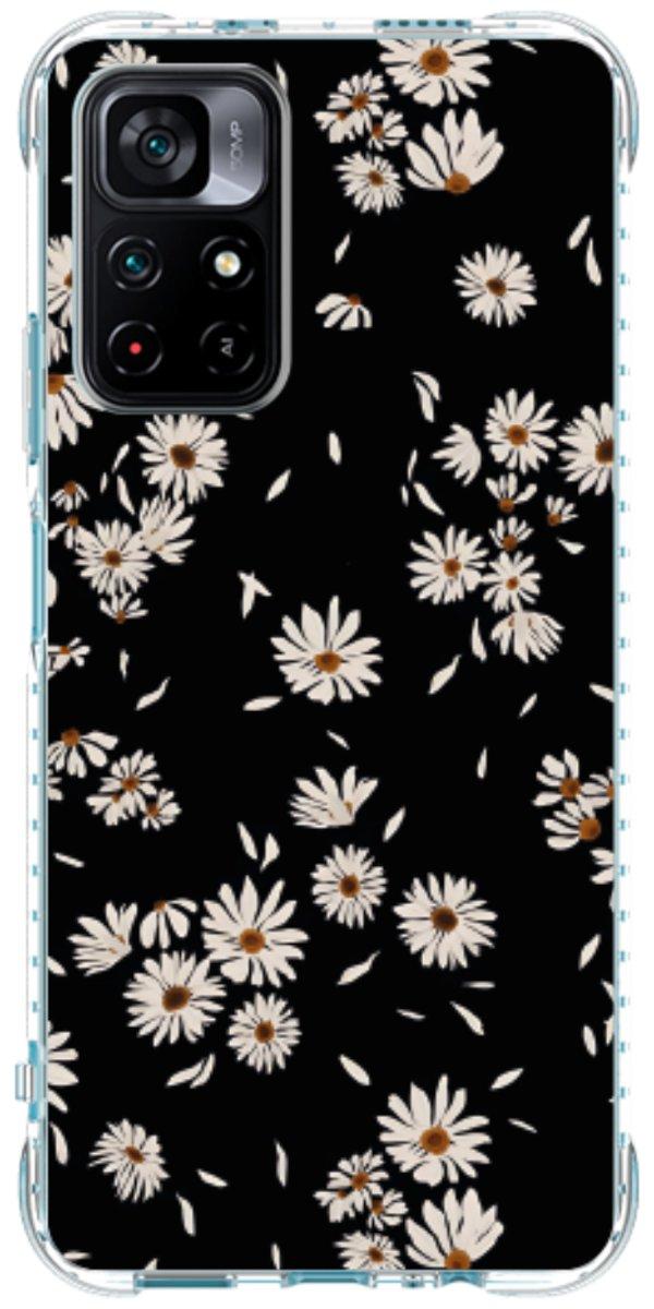 Capinha para Celular Margaridas Black