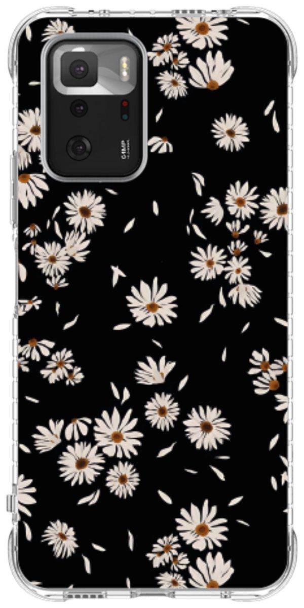 Capinha para Celular Margaridas Black