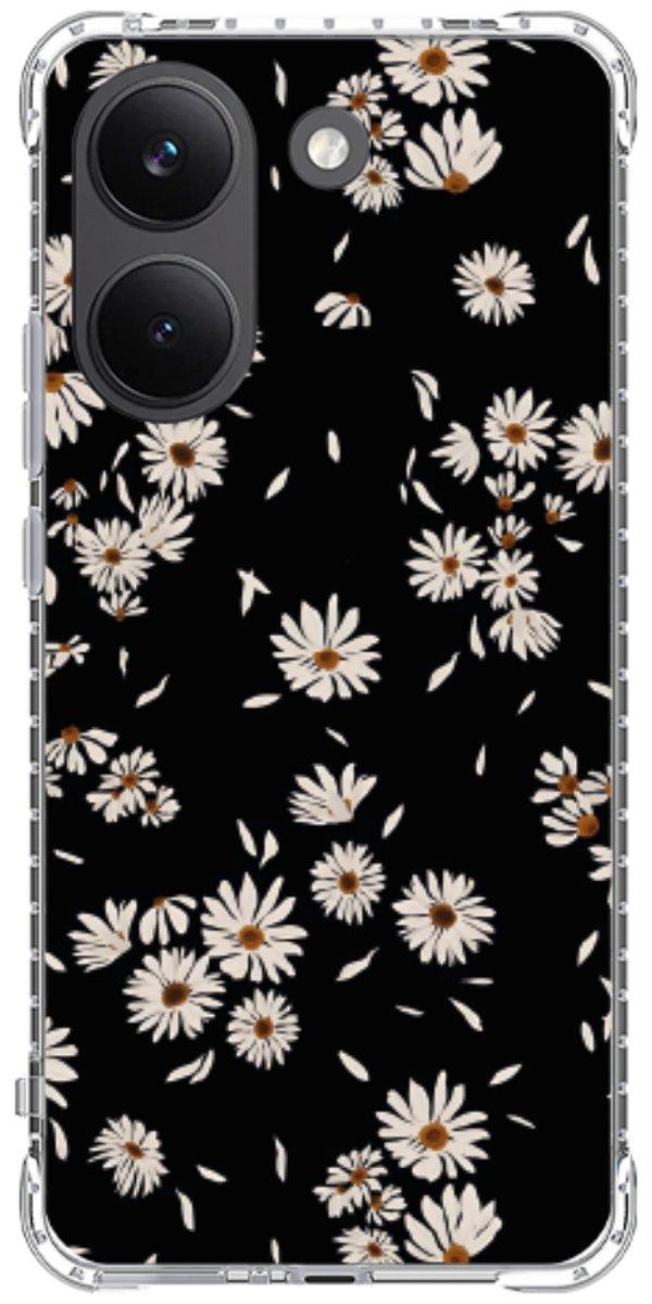 Capinha para Celular Margaridas Black