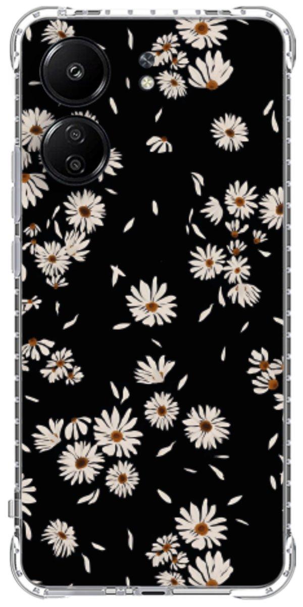 Capinha para Celular Margaridas Black