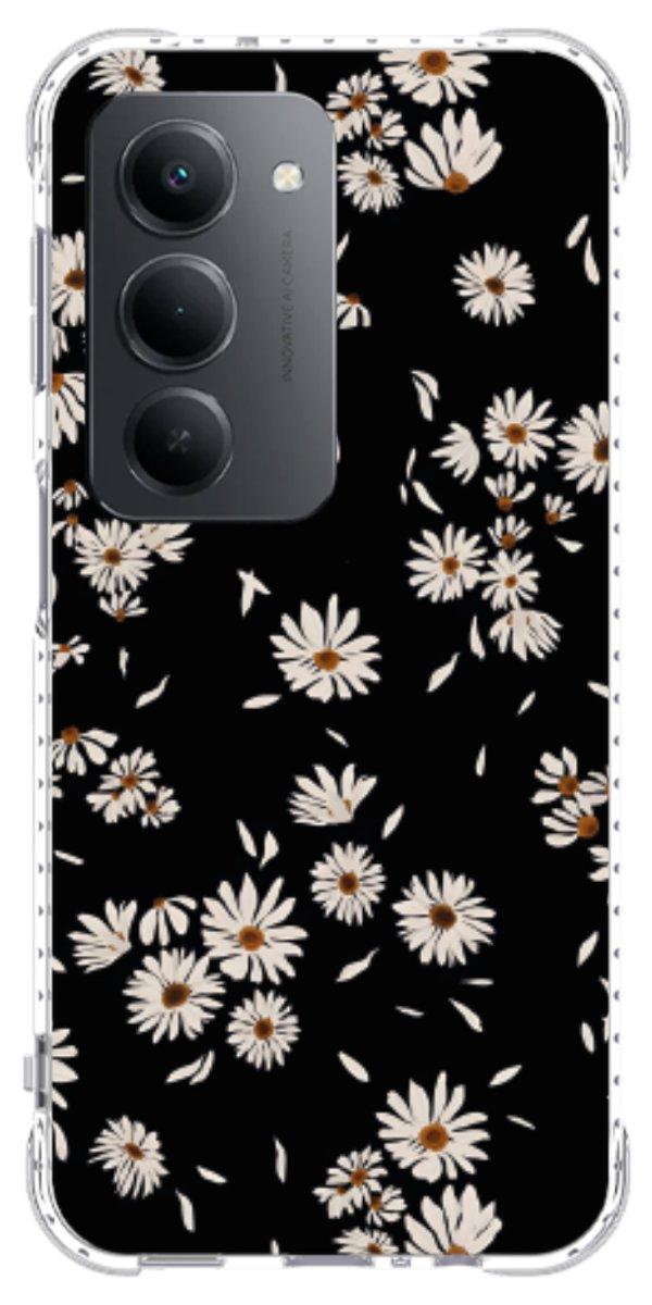 Capinha para Celular Margaridas Black