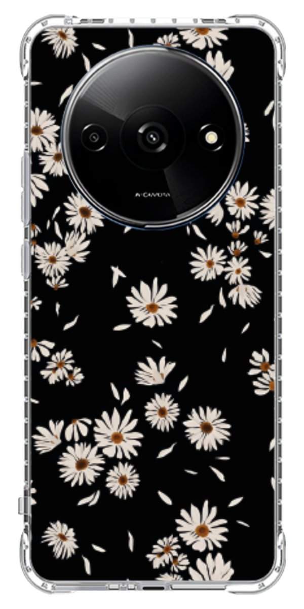 Capinha para Celular Margaridas Black