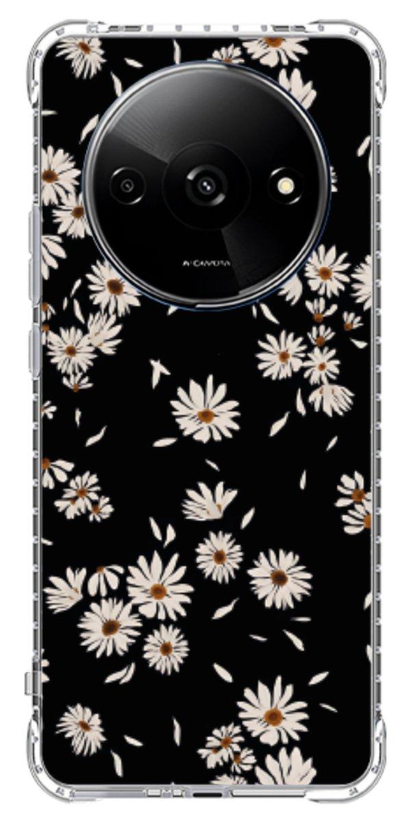Capinha para Celular Margaridas Black