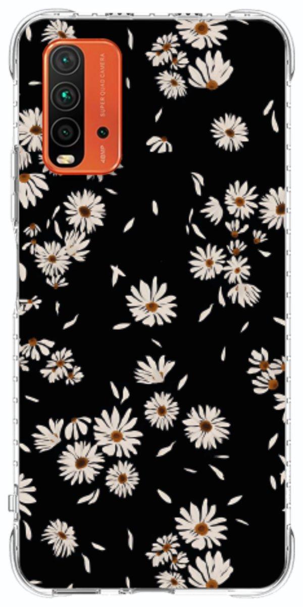 Capinha para Celular Margaridas Black