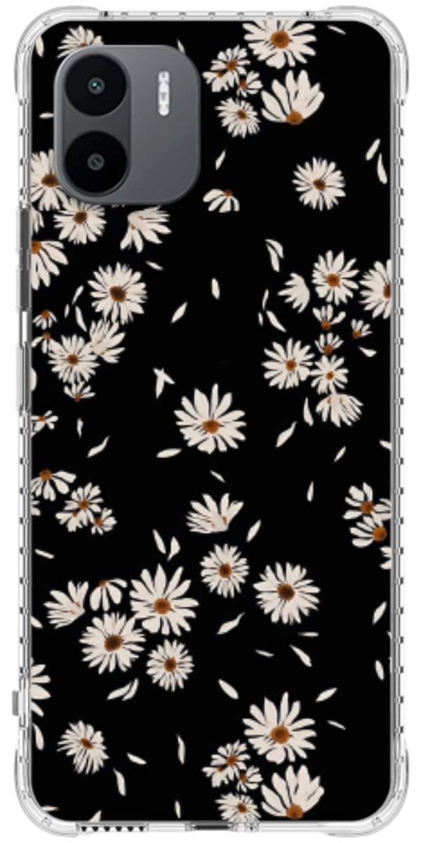 Capinha para Celular Margaridas Black