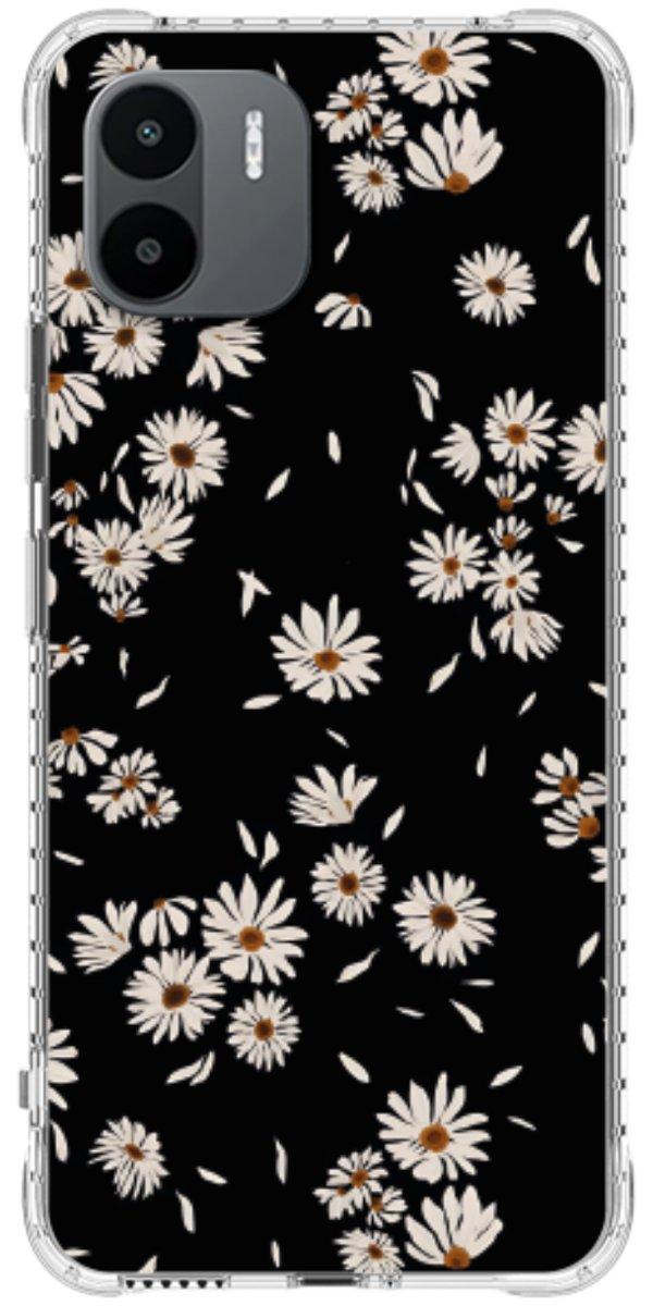 Capinha para Celular Margaridas Black