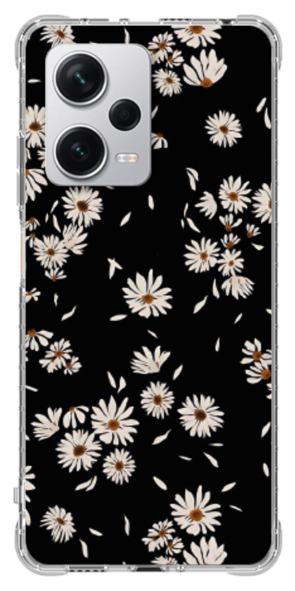 Capinha para Celular Margaridas Black