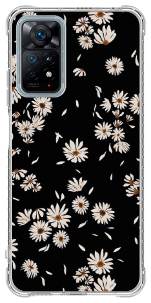 Capinha para Celular Margaridas Black