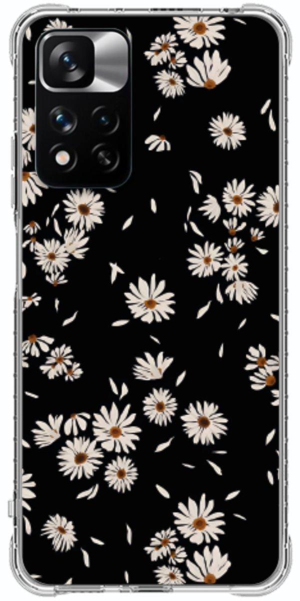 Capinha para Celular Margaridas Black