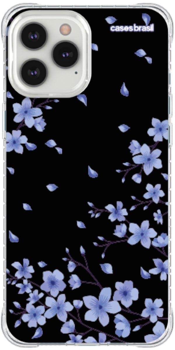 Capinha para Celular Flores de Cerejeira Azuis