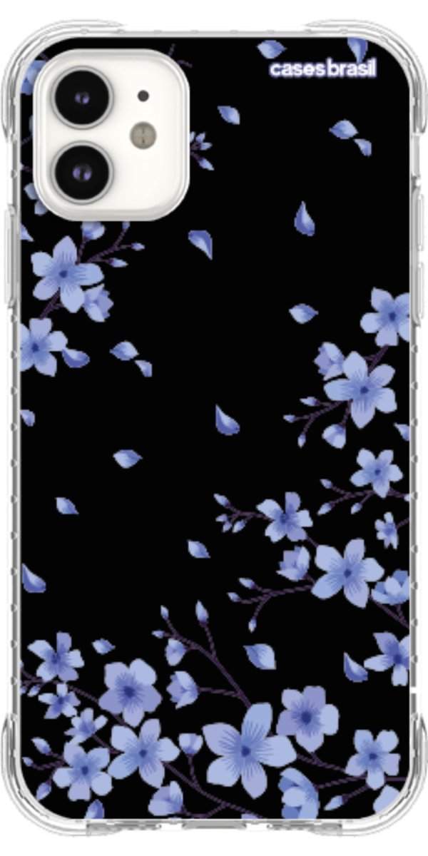 Capinha para Celular Flores de Cerejeira Azuis