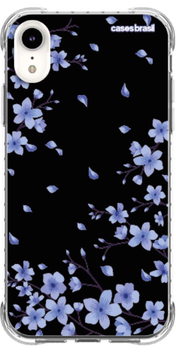 Capinha para Celular Flores de Cerejeira Azuis