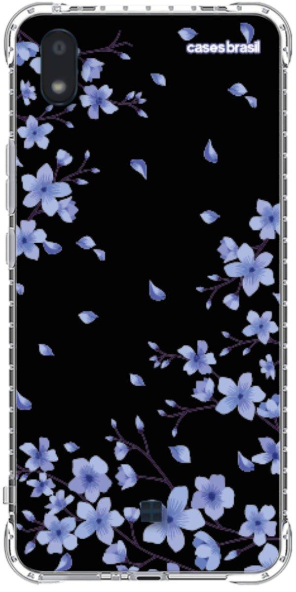 Capinha para Celular Flores de Cerejeira Azuis