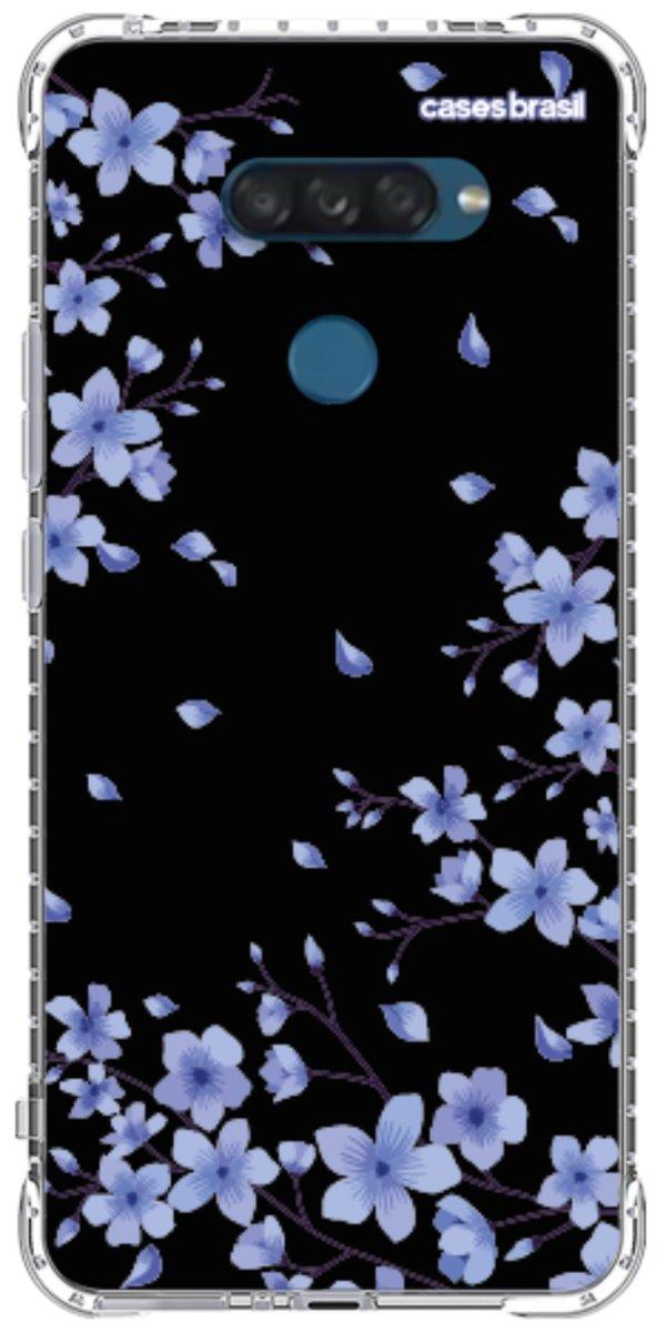 Capinha para Celular Flores de Cerejeira Azuis