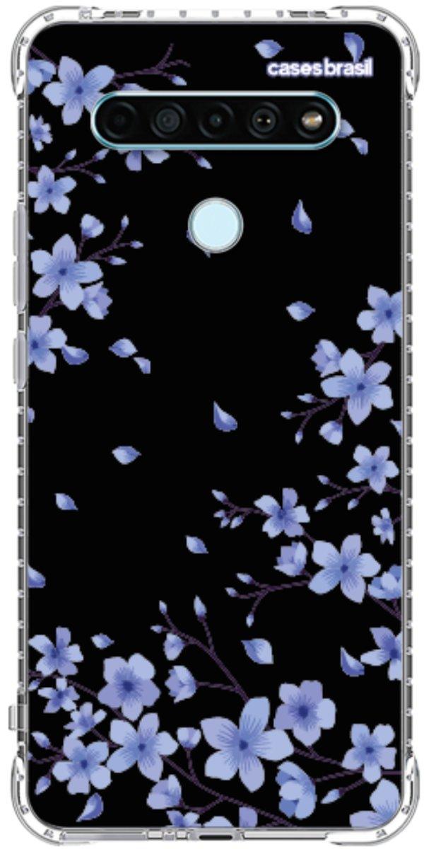 Capinha para Celular Flores de Cerejeira Azuis