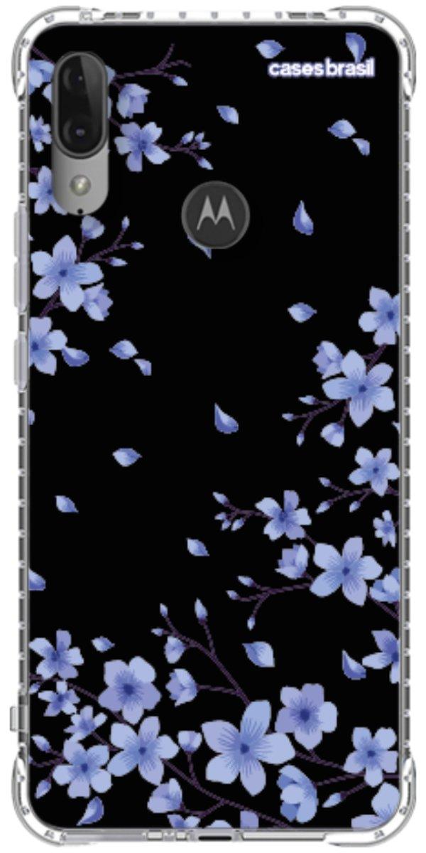 Capinha para Celular Flores de Cerejeira Azuis