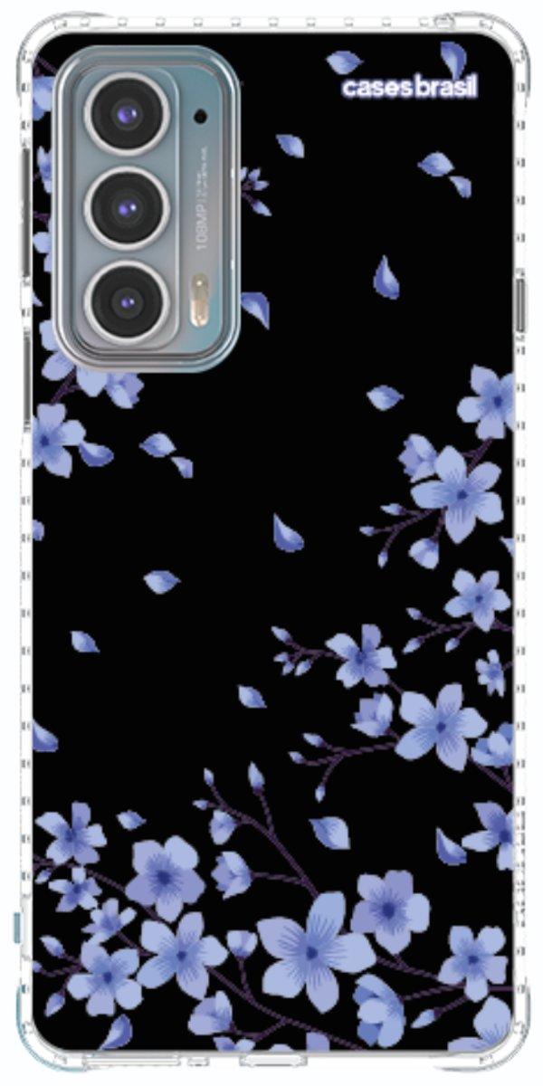 Capinha para Celular Flores de Cerejeira Azuis