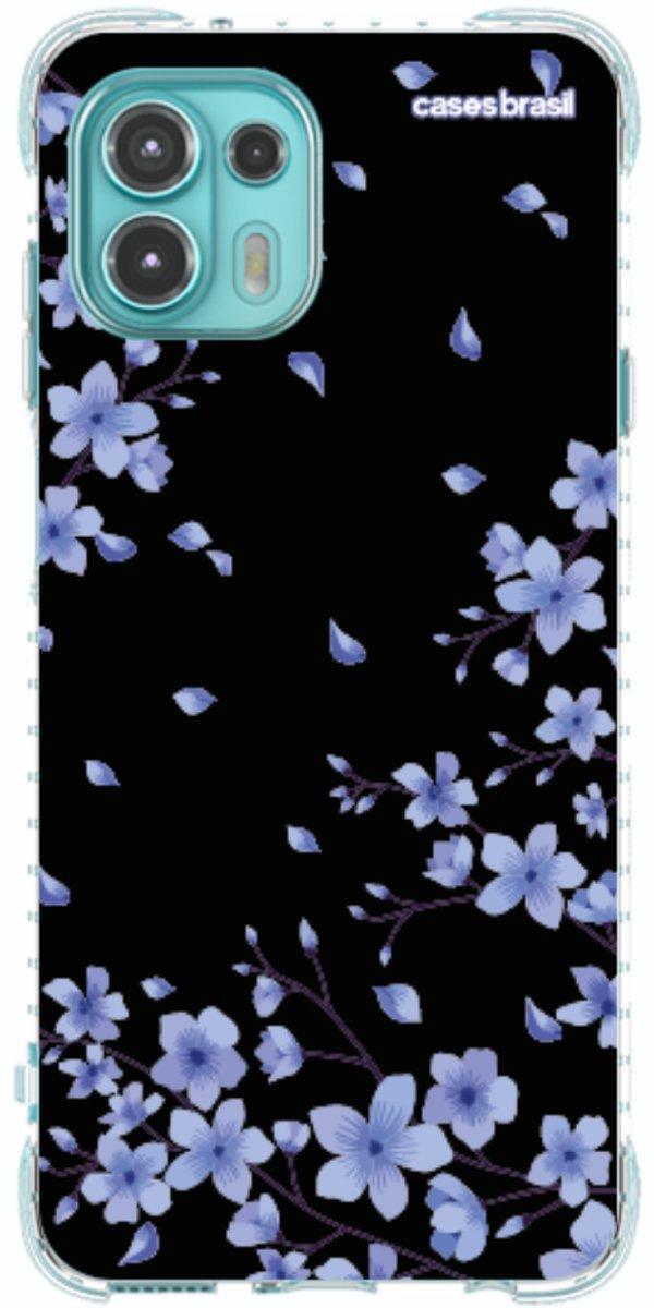 Capinha para Celular Flores de Cerejeira Azuis