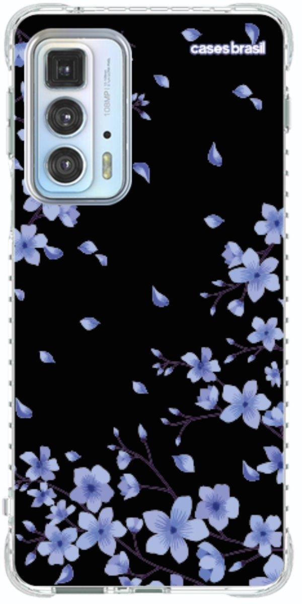 Capinha para Celular Flores de Cerejeira Azuis