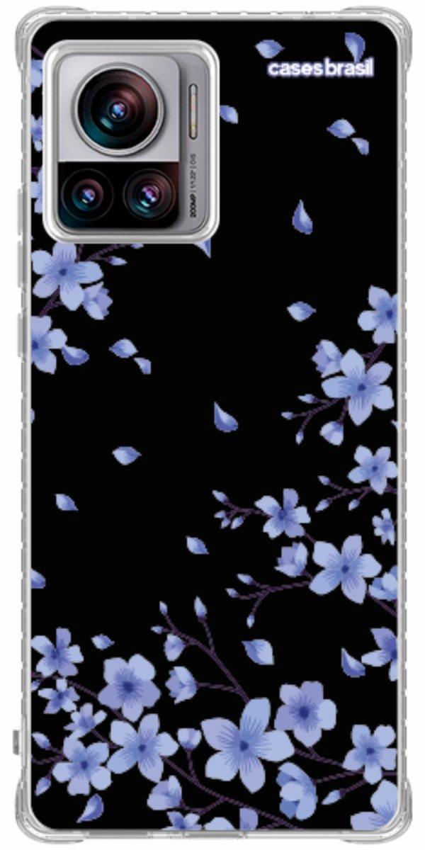 Capinha para Celular Flores de Cerejeira Azuis