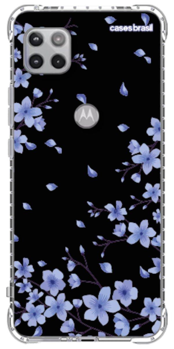 Capinha para Celular Flores de Cerejeira Azuis