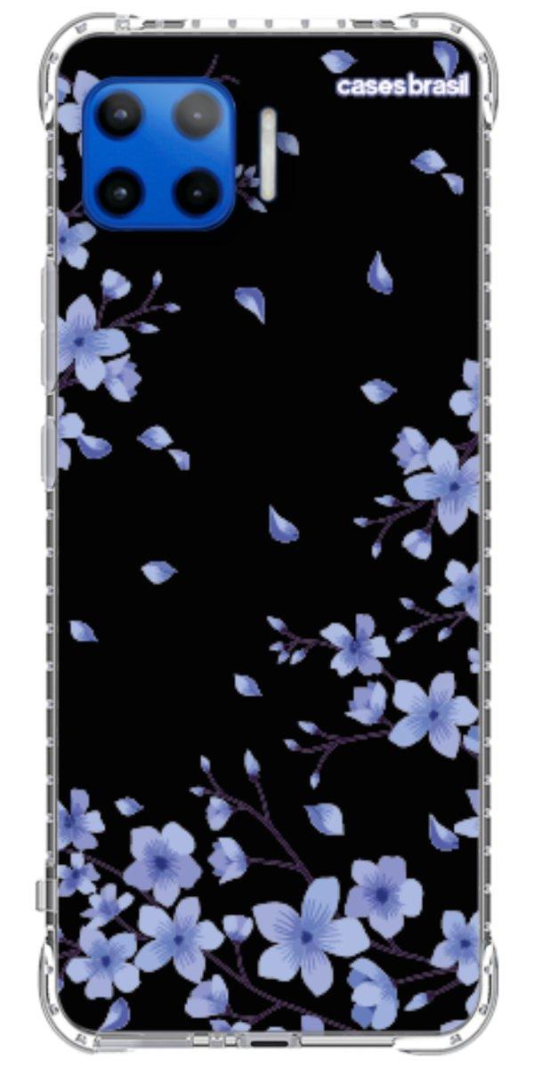 Capinha para Celular Flores de Cerejeira Azuis