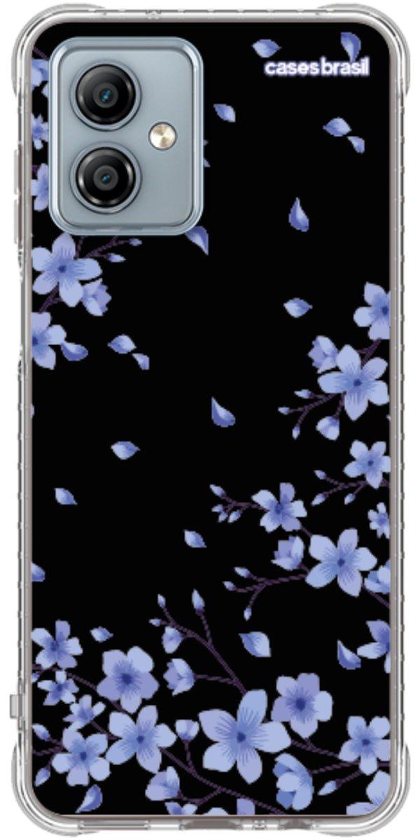 Capinha para Celular Flores de Cerejeira Azuis