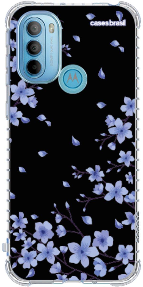 Capinha para Celular Flores de Cerejeira Azuis